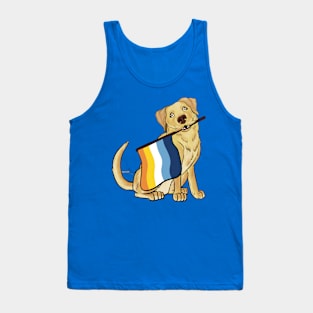 Pride Doggos: Aromantic Asexual Yellow Labrador Tank Top